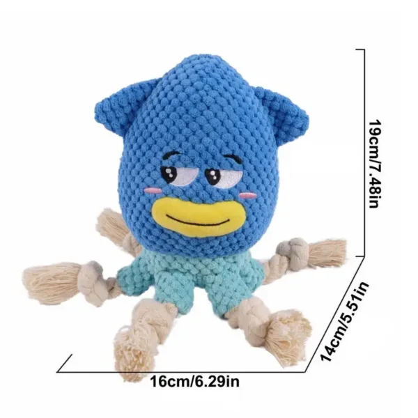 Octopus Toy For Dogs Interactive Chewing Plush Toys With Sound Pet Supplies Squeaky Octopus Plush Toy For Small Medium Large – Image 5