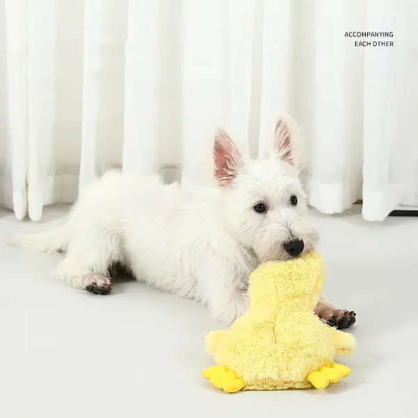 Pet Supplies Jouet pour chien pour petites, moyennes et grandes races Canard jaune avec grincement doux Amusant pour les chiots d'intérieur et les chiots âgés – Image 4