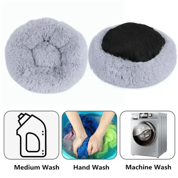 Lit pour chien de compagnie confortable Donut Cuddler chenil rond pour chien coussin pour chien et chat lavable ultra doux canapé chaud d'hiver vente chaude – Image 3