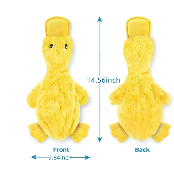 Pet Supplies Jouet pour chien pour petites, moyennes et grandes races Canard jaune avec grincement doux Amusant pour les chiots d'intérieur et les chiots âgés – Image 3